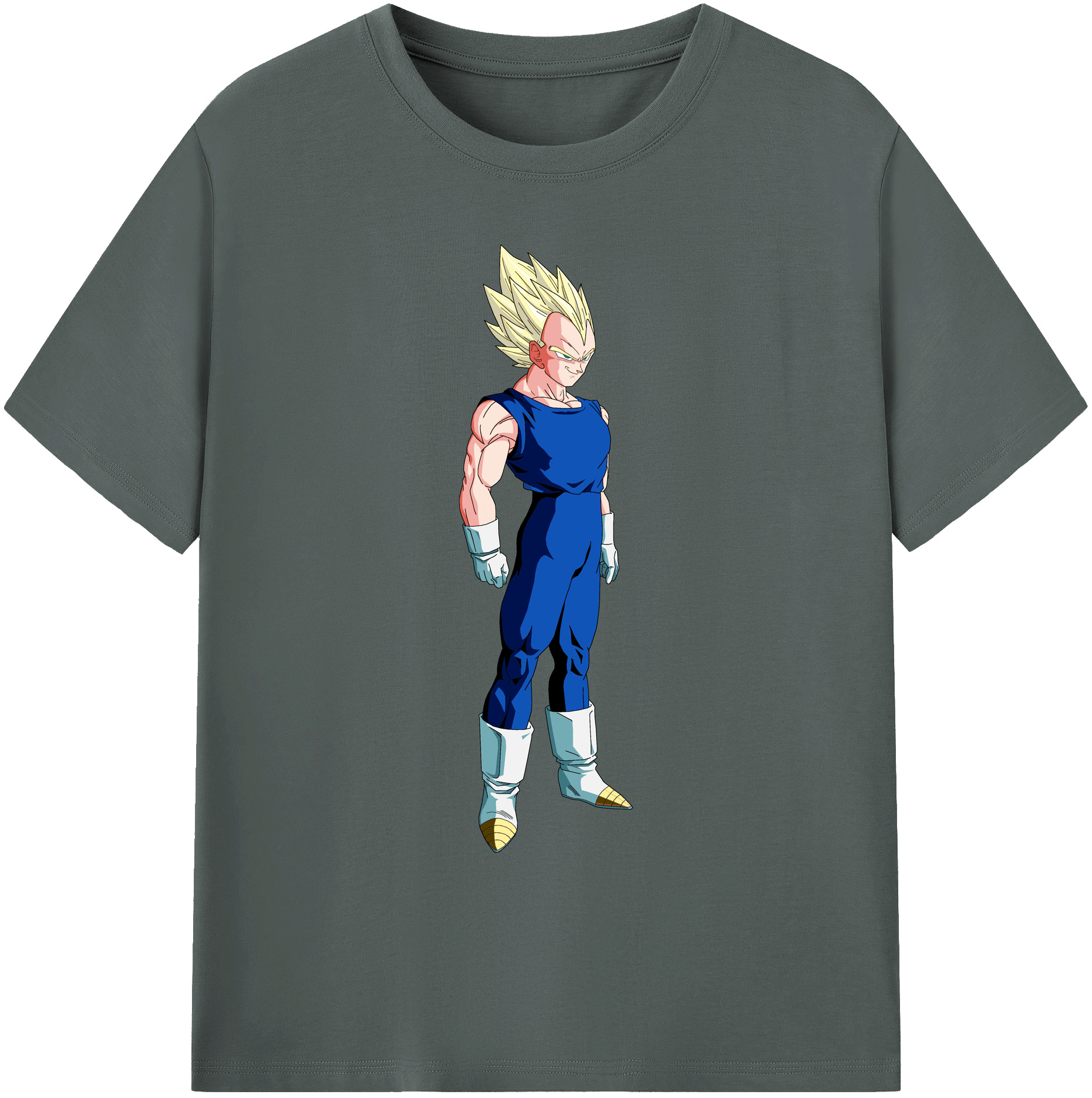 （画像用） ドラゴンボール ベジータ四世（Bejīta Yonsei）DRAGON BALL Vegeta IV 綿100％ メンズ半袖Tシャツ｜肌触りやわらか＆通気性